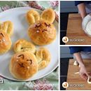 Piccoli pan brioche a forma di coniglietto, irresistibili!