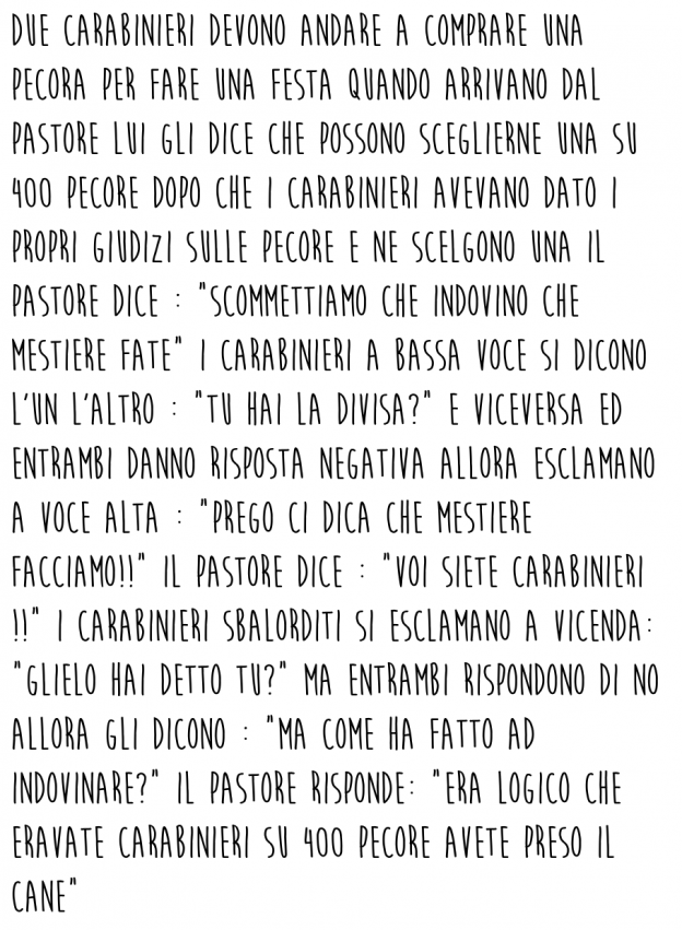 La storia di 2 Carabinieri e della pecora prescelta