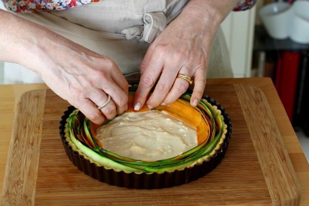 Continuare fino al centro della torta