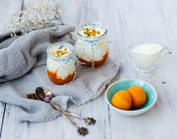 Panna cotta alle albicocche senza panna né latte