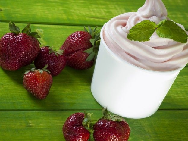 Frozen yogurt alle fragole