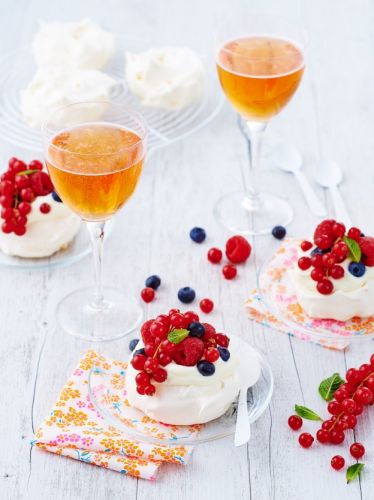 Mini pavlova ai frutti rossi