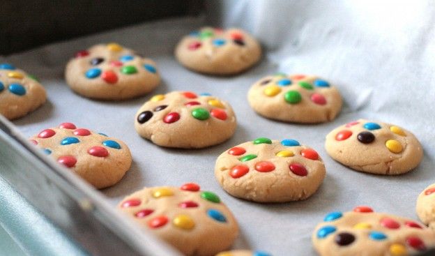 I cookies con gli smarties