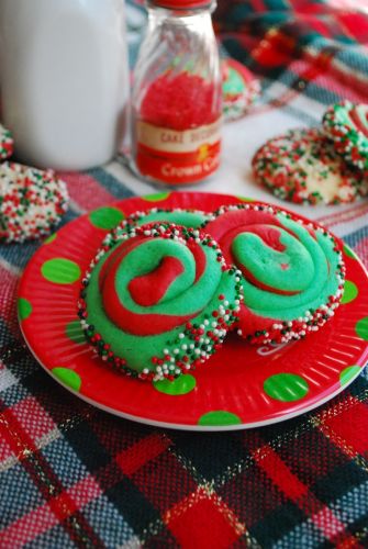 Biscotti di Natale a spirale