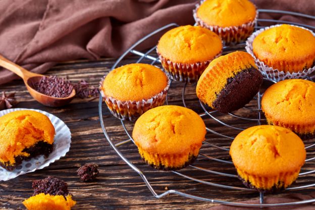 Muffins alla zucca e cioccolato