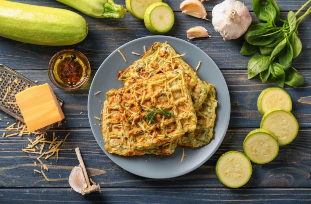 Waffel di zucchine