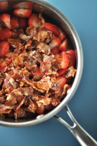 Marmellata di fragole e pancetta