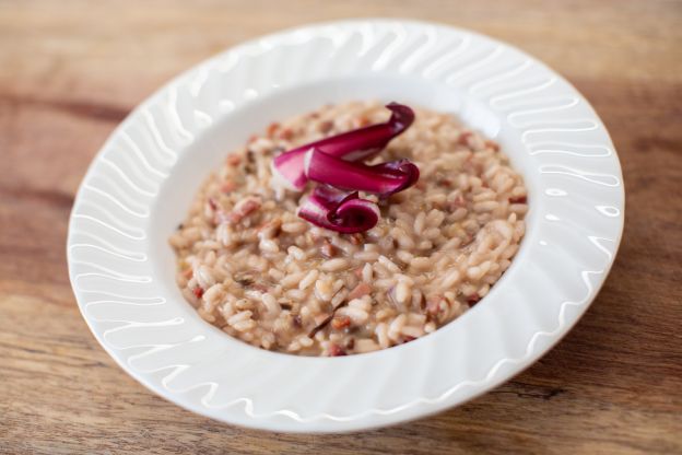 VERDURE - Risotto radicchio e speck