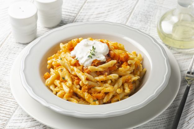 Strozzapreti zucca e panna