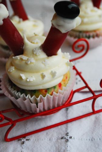 Cupcakes con Babbo Natale