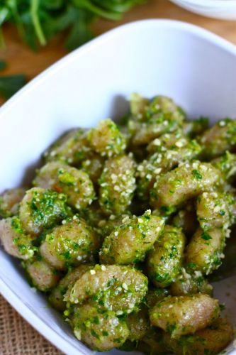 Gnocchi verdi di pane