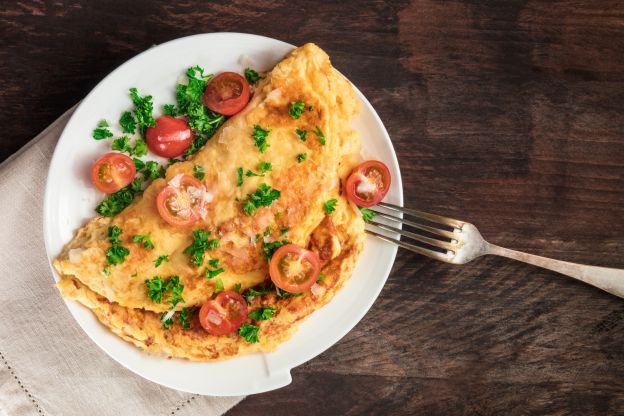 Omelette prosciutto e formaggio