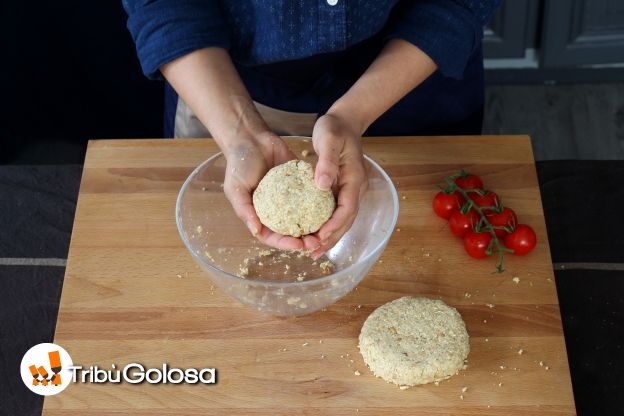 Preparazione del burger