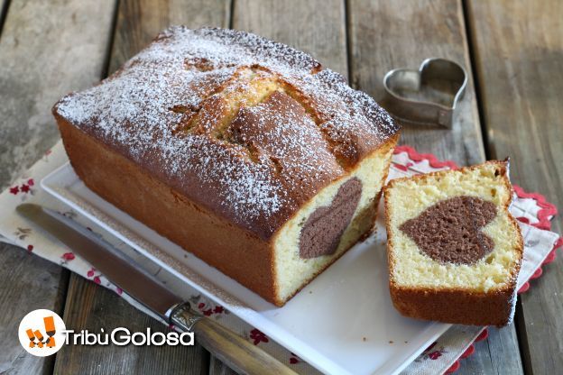 8. Plumcake alla vaniglia con VERO cuore di cioccolato