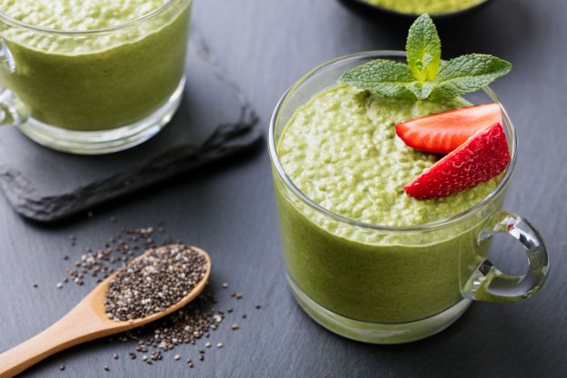 Budino di chia e matcha