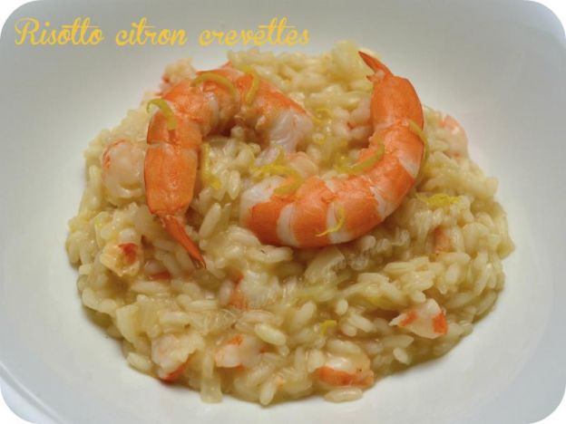 Risotto al limone e scampi