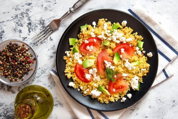 Taboulé pomodoro, feta e avocado