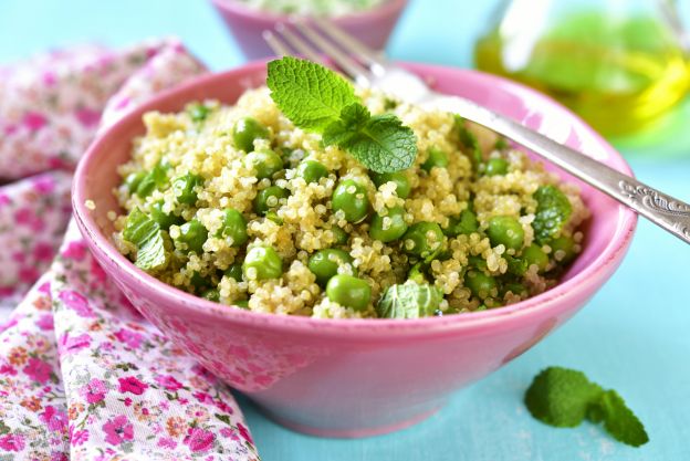 Quinoa menta e piselli