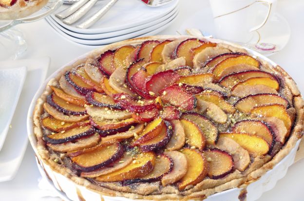 Crostata pesche e amaretti