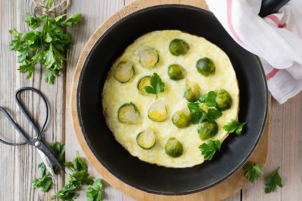 Frittata con Cavolini di Bruxelles