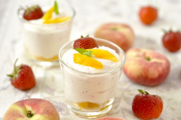 Panna cotta alla pesca