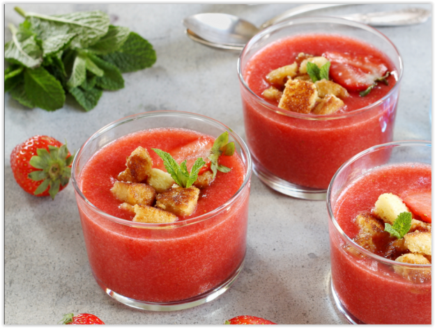 GAZPACHO FRAGOLE E POMODORO