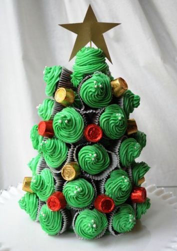 Albero di cupcakes