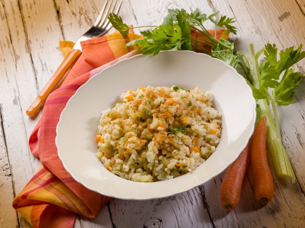 Risotto alle carote e zafferano