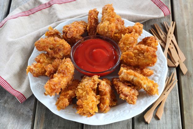 Pollo fritto con patate