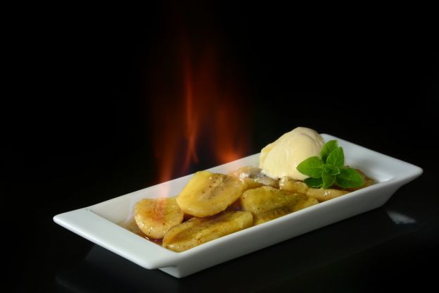 24. Banane flambé