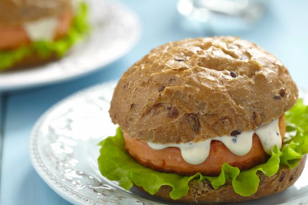 Burger di salmone