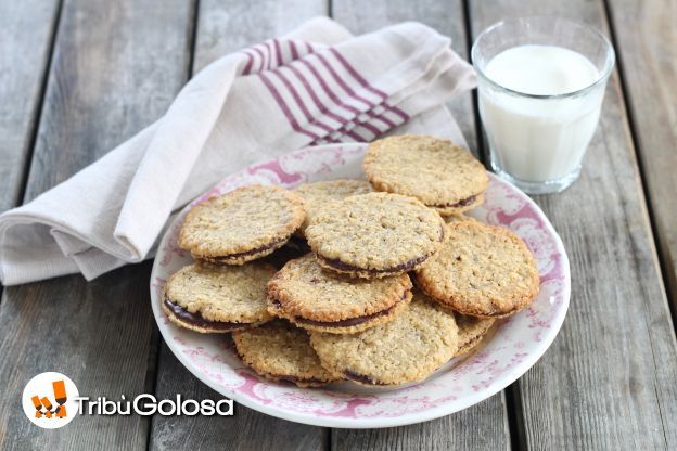 Biscotti ai fiocchi d'avena e cioccolato