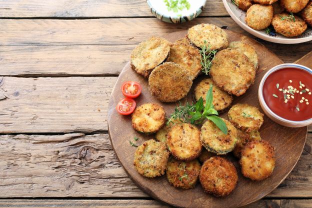 Zucchine croccanti al Parmigiano Reggiano