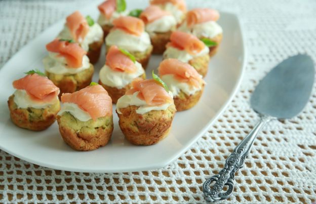 Mini muffins al salmone