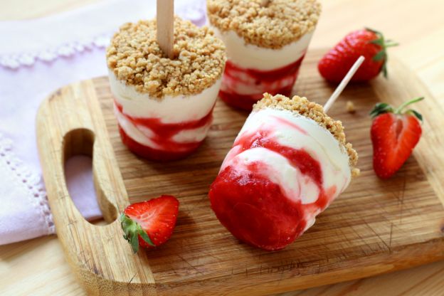 Mini cheesecake alle fragole