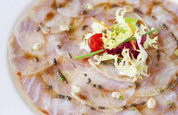 Carpaccio di pesce spada con zenzero