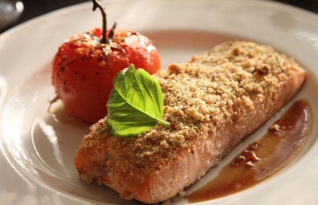 Salmone gratinato allo zenzero