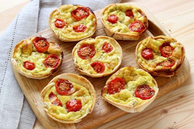 Mini quiches tortilla ai pomodorini