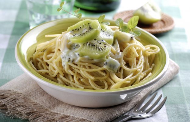 Spaghetti al kiwi