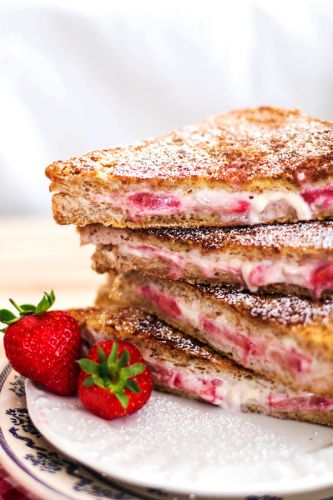 Toast francesi alla fragola