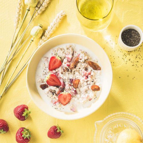 Porridge con fragole