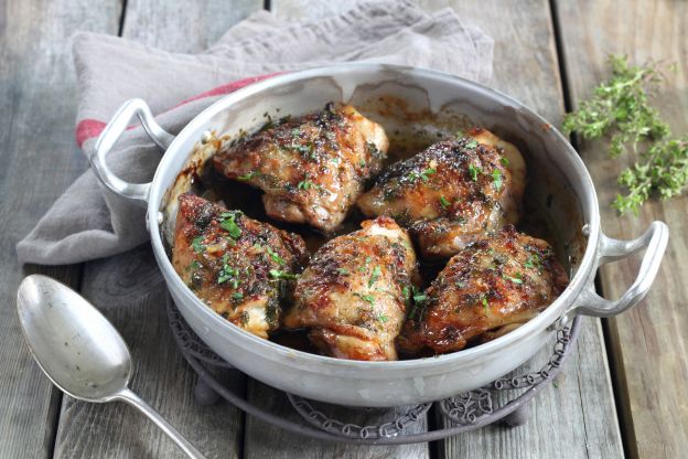 Pollo al forno caramellato