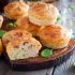 Muffin al formaggio e prosciutto