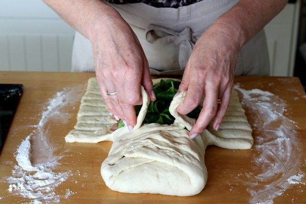 La pizza intrecciata