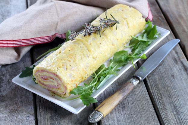 Rotolo di patate con prosciutto e formaggio