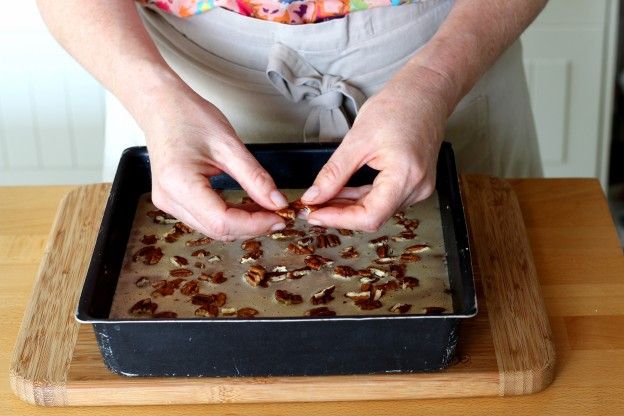 Aggiungete le noci di Pecan