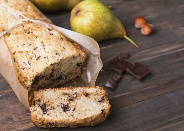 Plumcake alle pere e gocce di cioccolato