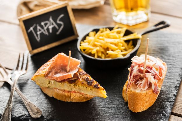 tapas di prosciutto e uova