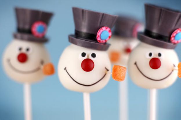 Cakepops pupazzo di neve