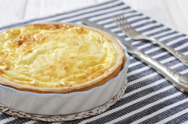 Quiche di tonno, patate, gruviera, cipolla